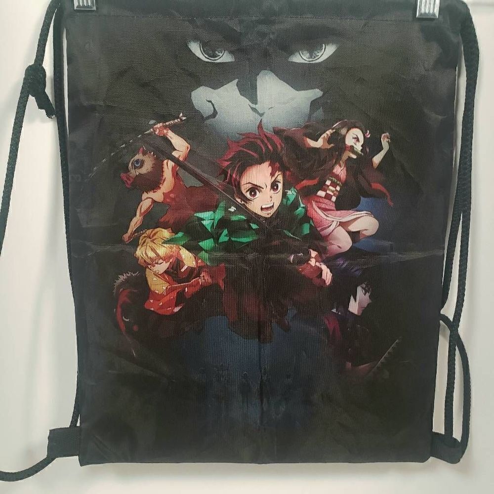 Demon Slayer Anime Tanjiro Kamado with Sword  Drawstring Backpack‎